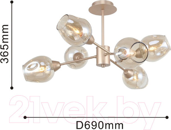 Изображение товара Люстра F-Promo F-Promo Tilda 2658-6U