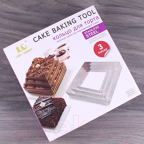 Изображение товара Набор для выпечки Darvish Квадрат DV-H-173 (3шт )