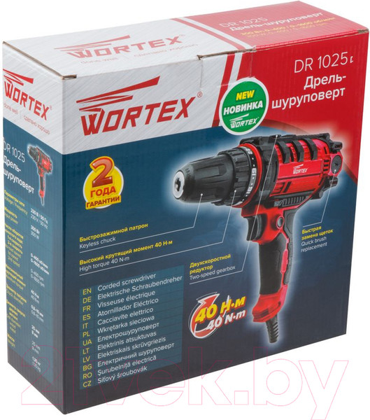 Изображение товара Дрель-шуруповерт Wortex DR 1025 (DR102500011)