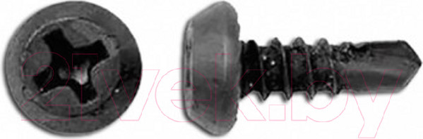 Изображение товара Саморез Starfix Для листового металла со сверлом 3.8x11 / SMC1-86743-1000 (1000шт, фосфат)