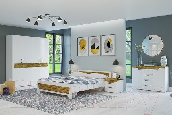 Изображение товара Тумба Горизонт Мебель Милана (белый/сосна гранд)