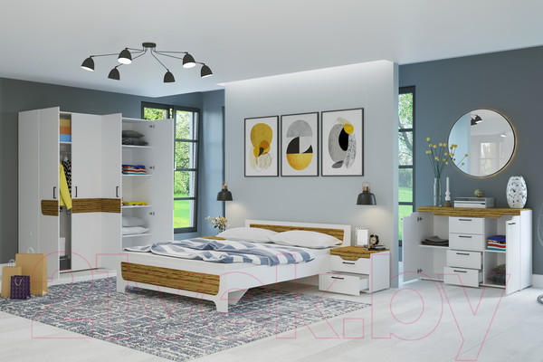 Изображение товара Тумба Горизонт Мебель Милана (белый/сосна гранд)