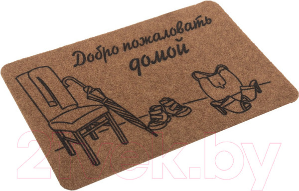 Изображение товара Коврик грязезащитный SunStep Familia Добро пожаловать домой 40x60 / 37-912