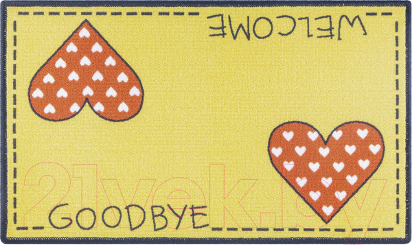 Изображение товара Коврик грязезащитный SunStep Fresh Сердечки 45x75 / 35-107