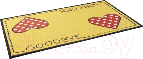Изображение товара Коврик грязезащитный SunStep Fresh Сердечки 45x75 / 35-107