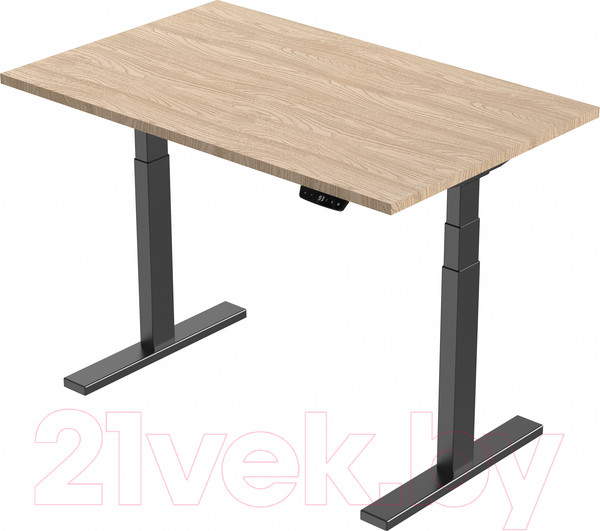 Изображение товара Стол с подъемным механизмом Smartstol Slim 160x80x1.8 (черный/дуб санома)