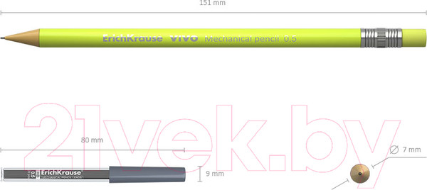 Изображение товара Механический карандаш Erich Krause Vivo / 44788