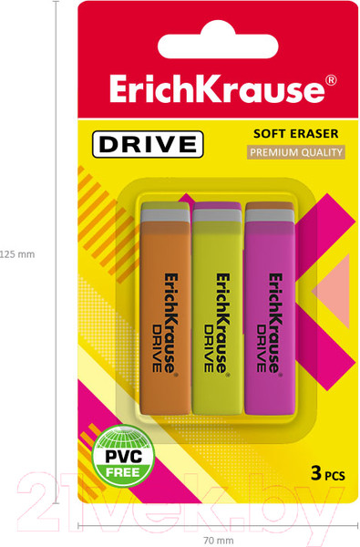 Изображение товара Набор ластиков Erich Krause Drive / 34647