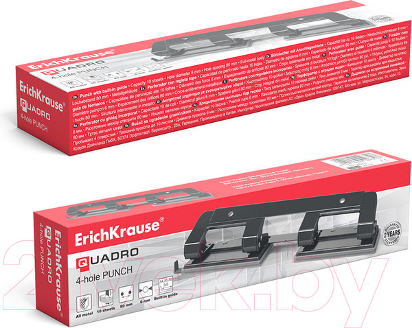 Изображение товара Дырокол Erich Krause Quadro / 4670