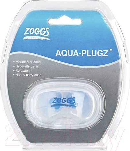 Изображение товара Беруши для плавания ZoggS Silicone Aqua Plugs / 300659 (голубой)