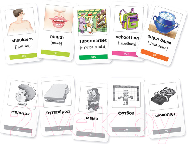 Изображение товара Развивающие карточки Айрис-пресс Мои первые английские слова