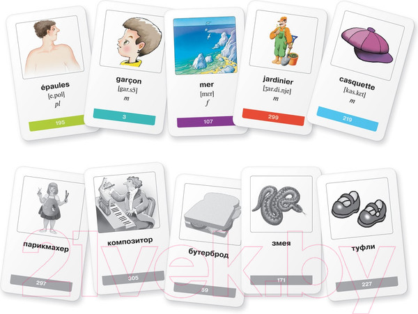 Изображение товара Развивающие карточки Айрис-пресс Мои первые французские слова