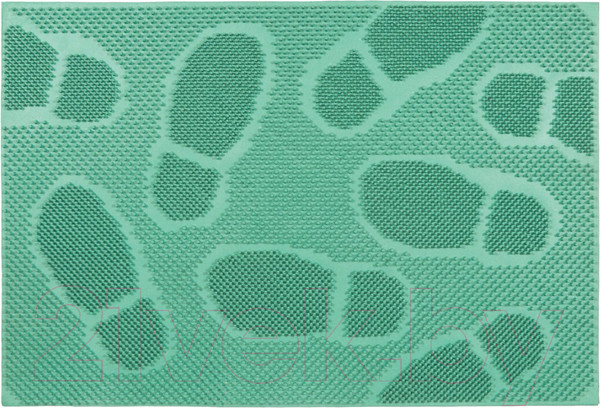 Изображение товара Коврик грязезащитный SunStep Следы 40x60 / 31-053 (зеленый)