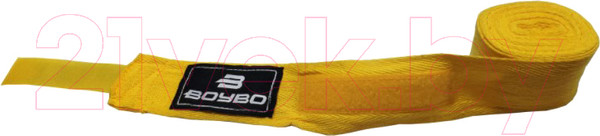 Изображение товара Боксерские бинты BoyBo Хлопок/эластан 2.5м (желтый)
