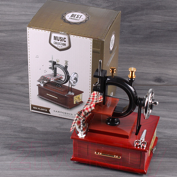 Изображение товара Музыкальная шкатулка Darvish Сувенир Швейная машинка / DV-H-1047