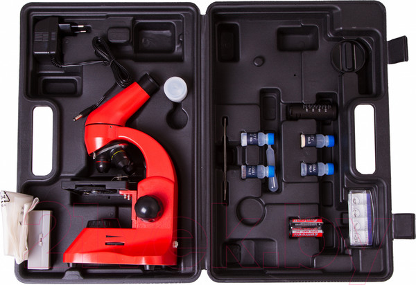 Изображение товара Микроскоп оптический Levenhuk Rainbow 50L Plus / 69055 (Orange)