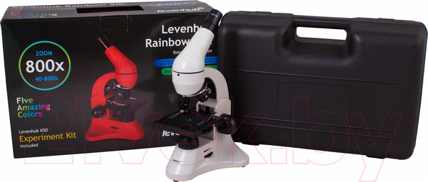 Изображение товара Микроскоп оптический Levenhuk Rainbow 50L / 69046 (Moonstone)