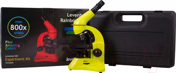 Изображение товара Микроскоп оптический Levenhuk Rainbow 50L / 69049 (Lime)