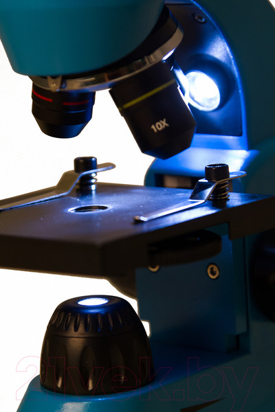 Изображение товара Микроскоп оптический Levenhuk Rainbow 50L / 69048 (Azure)