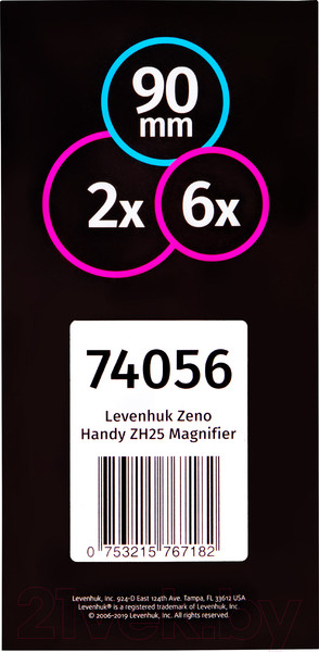 Изображение товара Лупа ручная Levenhuk Zeno Handy ZH25 / 74056