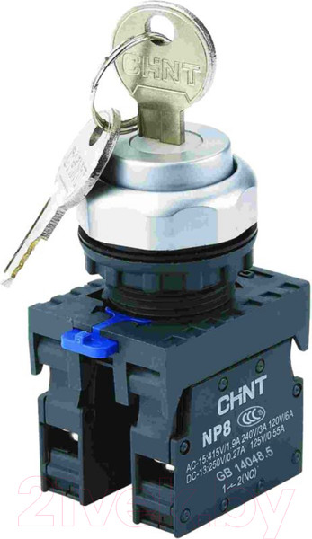 Изображение товара Переключатель Chint NP8-11Y/21.2 1НО+1НЗ IP65 (R) / 667180