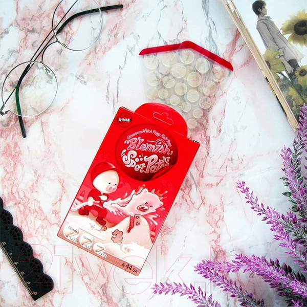Изображение товара Маска для лица гидрогелевая Elizavecca Witch Piggy Hell-Pore Blemish Spot Patch для проблемной кожи (44шт)