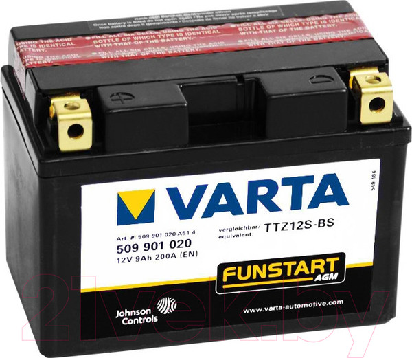 Изображение товара Мотоаккумулятор Varta Powersports AGM 509901020 (9 А/ч)