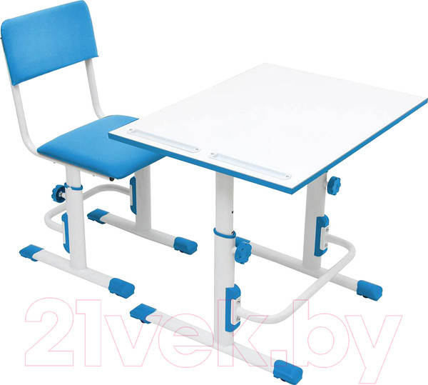 Изображение товара Стул детский Polini Kids City Smart (L, белый/синий)