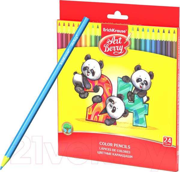 Изображение товара Набор цветных карандашей Erich Krause ArtBerry / 47347 (24цв)