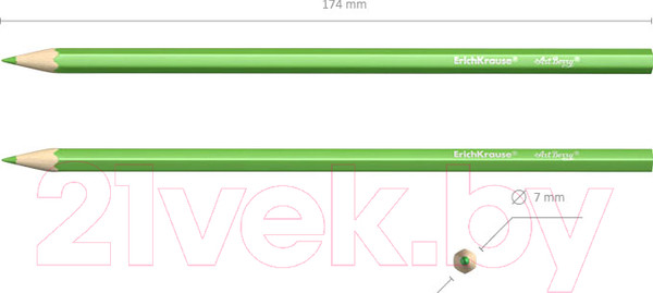 Изображение товара Набор цветных карандашей Erich Krause ArtBerry / 32880 (24цв)