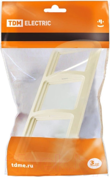 Изображение товара Рамка для выключателей и розеток TDM Валдай SQ1804-0119 (слоновая кость)