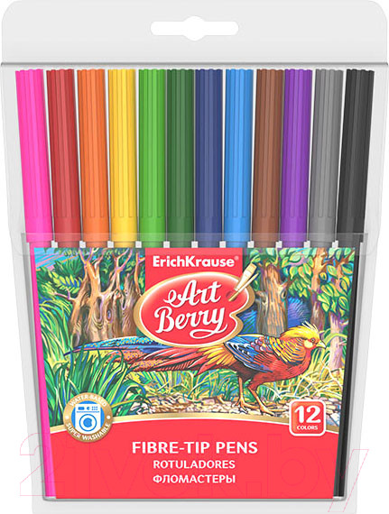 Изображение товара Фломастеры Erich Krause ArtBerry Super Washable / 33050 (12цв)