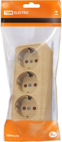 Изображение товара Розетка TDM Ладога SQ1801-0427 (сосна)