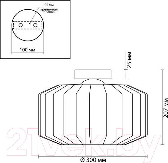 Изображение товара Потолочный светильник Odeon Light Binga 4747/1C