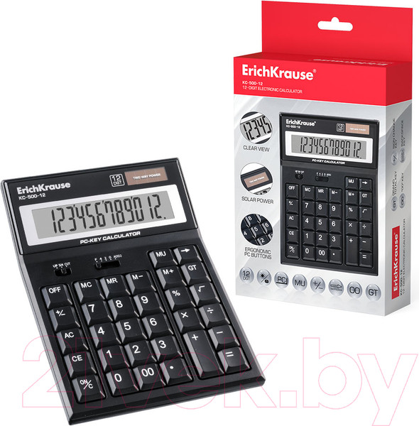 Изображение товара Калькулятор Erich Krause PC-key KC-500-12 / 40500
