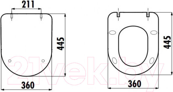 Изображение товара Сиденье для унитаза Creavit Free KC0903.02.0000E