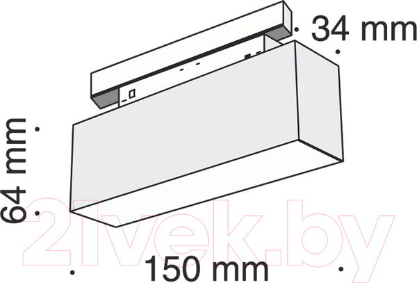 Изображение товара Трековый светильник Maytoni Track TR012-2-7W3K-B