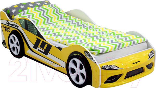 Изображение товара Стилизованная кровать детская Бельмарко Супра / 1250  (желтый)