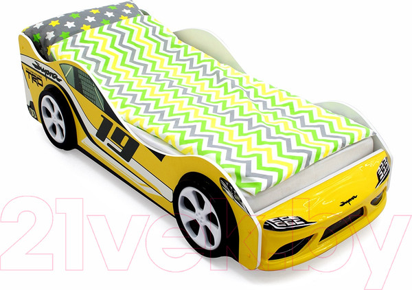 Изображение товара Стилизованная кровать детская Бельмарко Супра / 1250  (желтый)