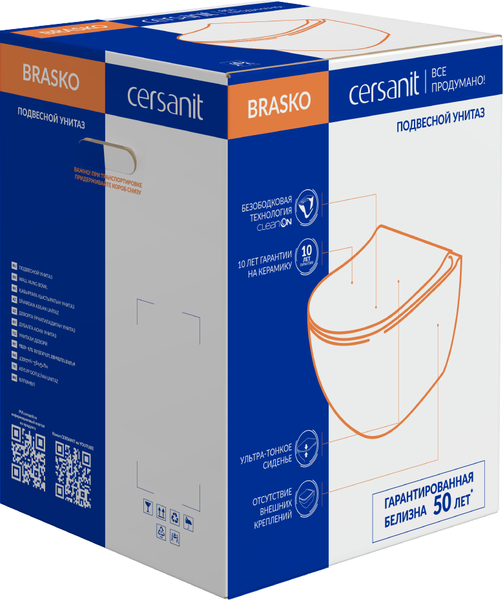 Изображение товара Унитаз подвесной Cersanit Delfi (S-MZ-DELFI-PL)