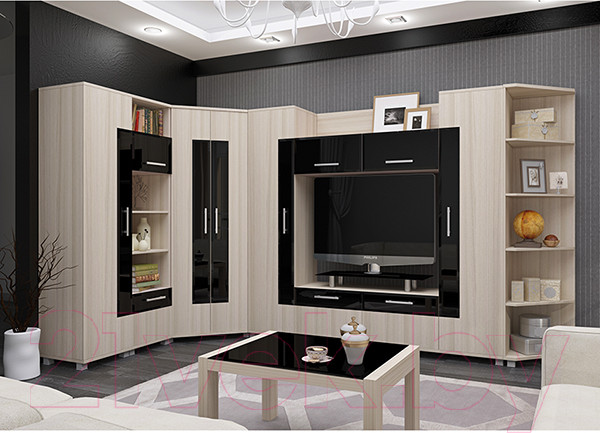 Изображение товара Стенка Аквилон Ультра №1 (шимо светлый)