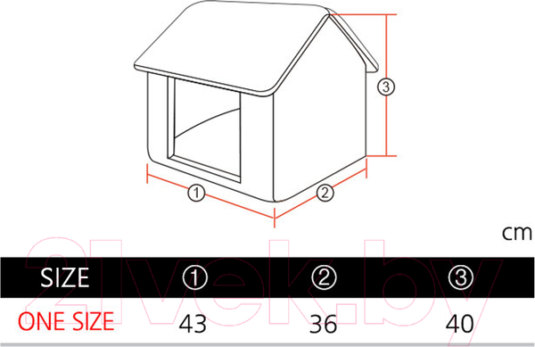 Изображение товара Домик для животных Pinkaholic Zinnia House / NASA-AU7406-IV-FR (розовый)