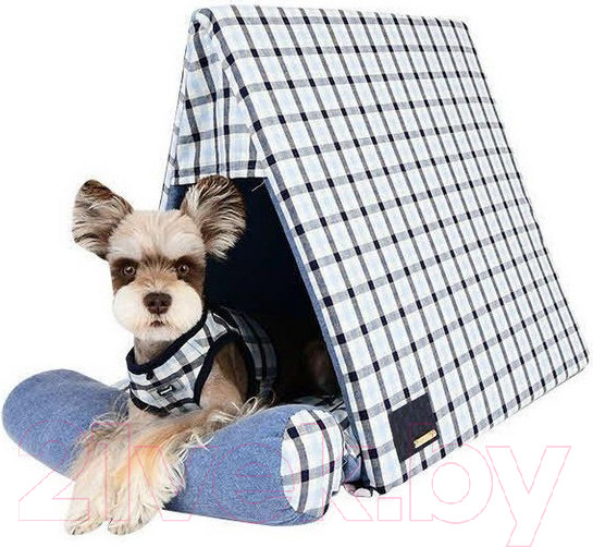 Изображение товара Домик для животных Puppia Neil House / PLSA-AU1618-NY-FR (серый/синий)