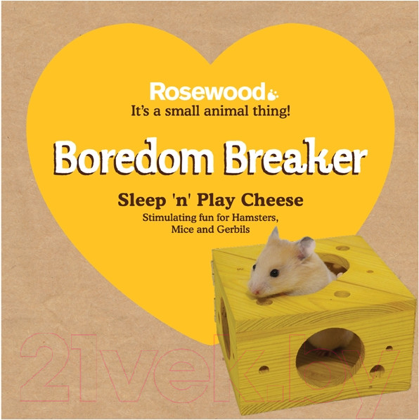 Изображение товара Игрушка для грызунов Rosewood Сыр трансформер / 19276/RW (желтый)