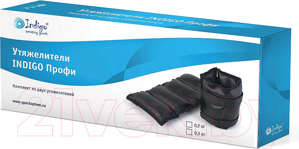 Изображение товара Комплект утяжелителей Indigo Sport Профи SM-150 (0.3кг)