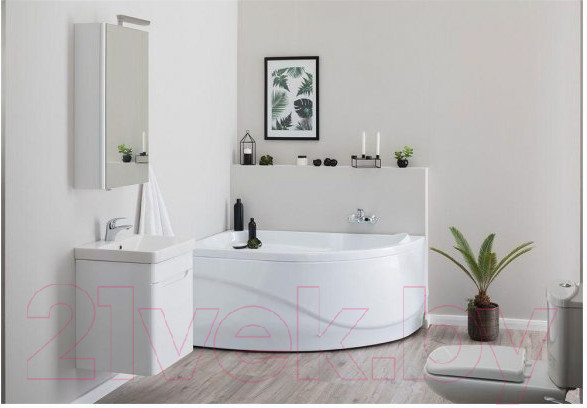 Изображение товара Ванна акриловая Aquanet Graciosa 150x90 L (с каркасом и экраном)