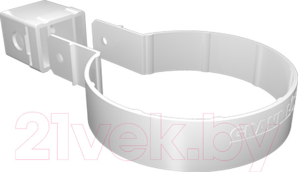 Изображение товара Хомут водосточной трубы Grand Line Premium Kliker ПВХ (белый)