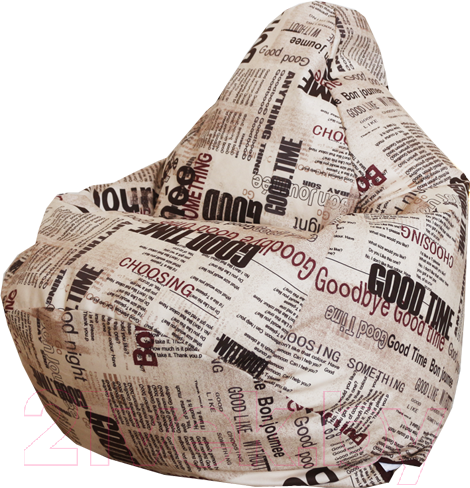 Изображение товара Бескаркасное кресло Flagman Груша Макси XXL Г2.5-143 (Gazeta Coffee)