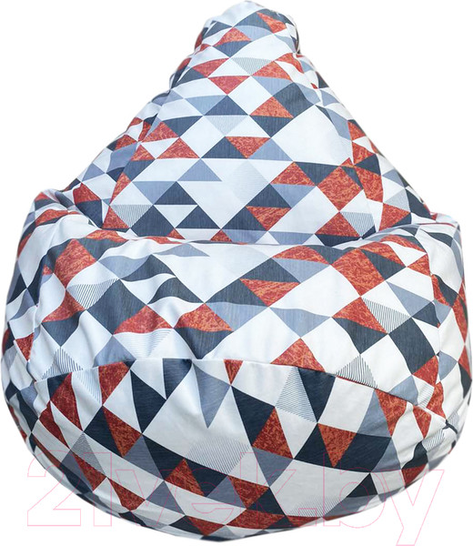 Изображение товара Бескаркасное кресло Flagman Груша Макси XXL Г2.5-176 (ромб красный)