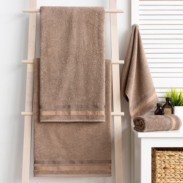 Изображение товара Полотенце Самойловский текстиль Исландия Махра 100x150 400г (мокко)